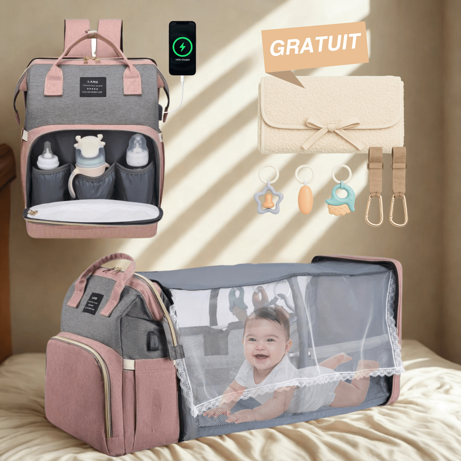 Sac à Langer Portable - LUNAYA